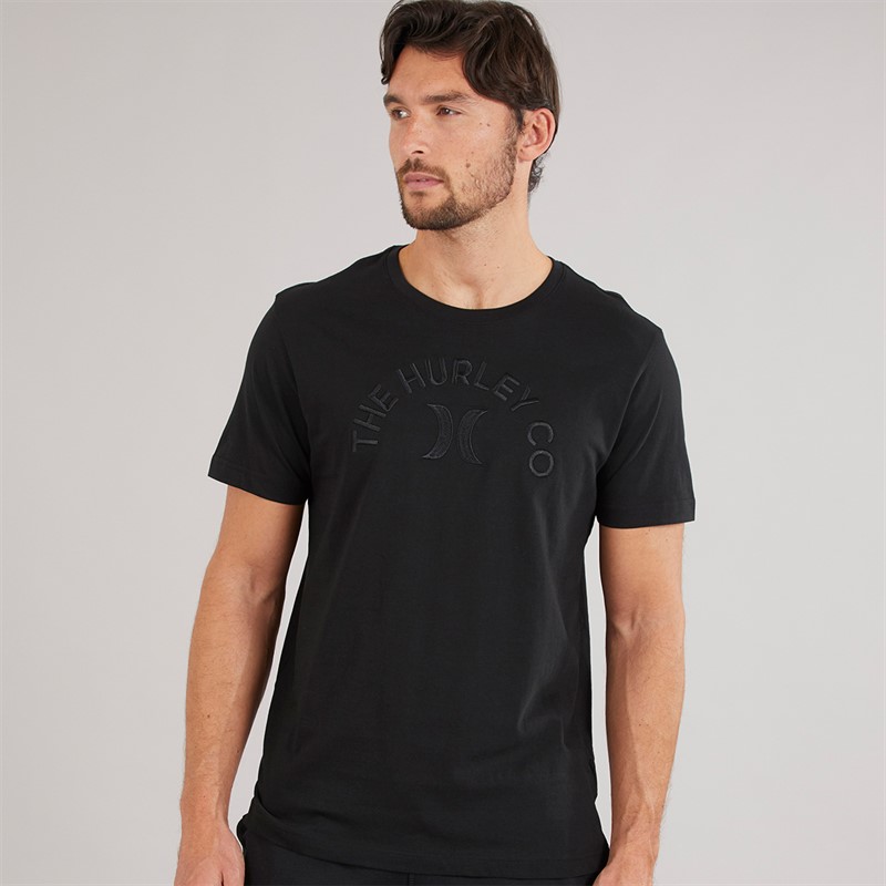 Hurley Mens Graphic T-Shirt Black