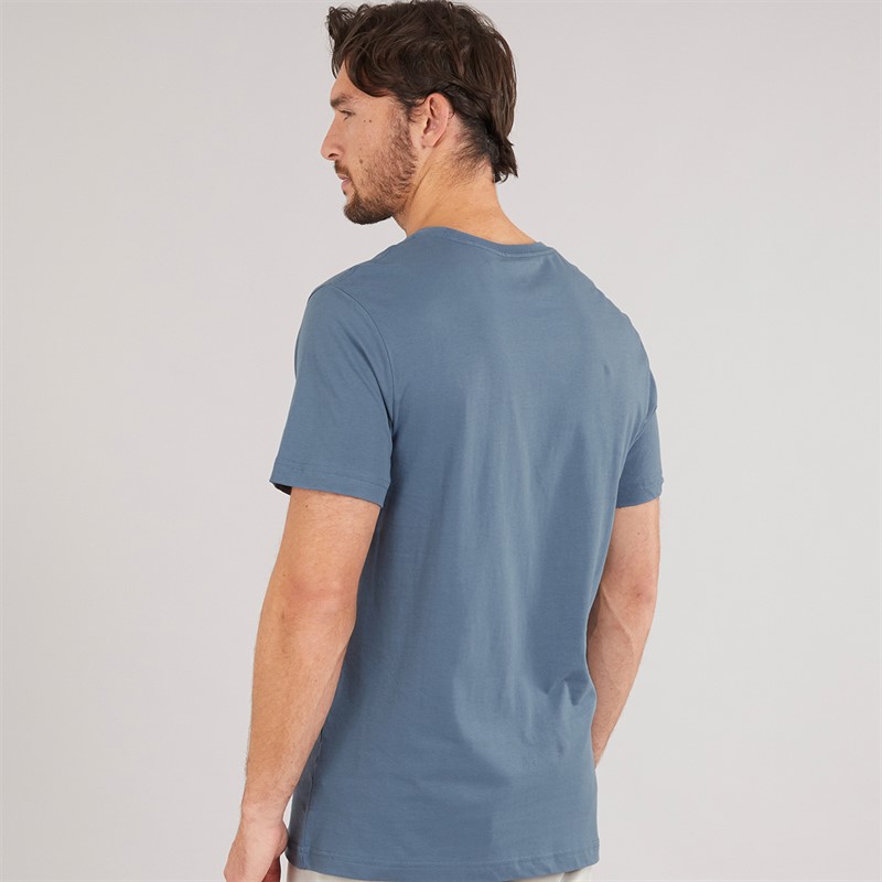 Hurley Mens Graphic T-Shirt Grey/Teal Grey/Navy