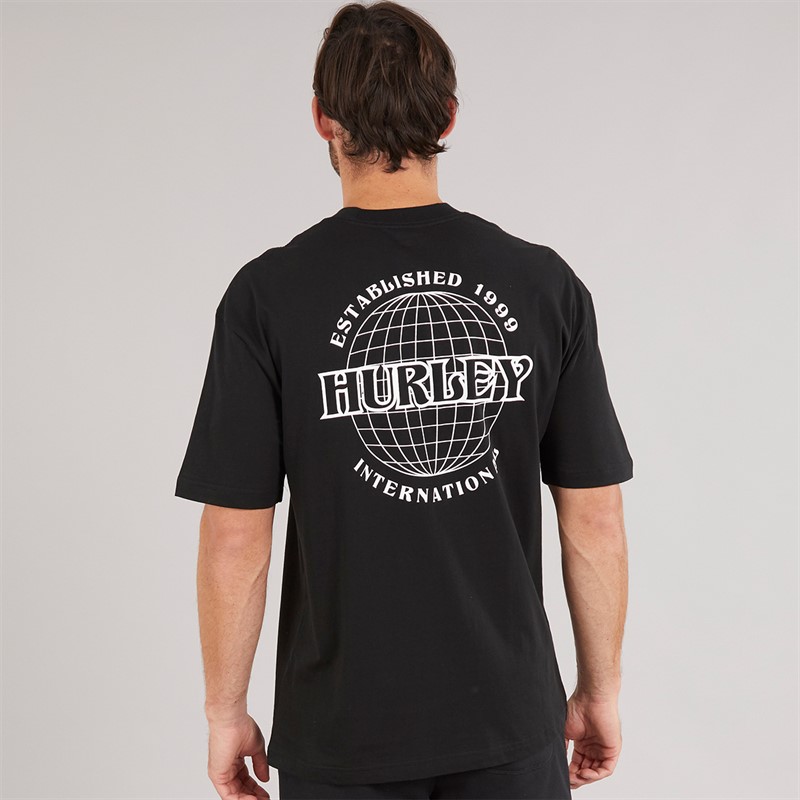 Hurley Mens Graphic T-Shirt Black
