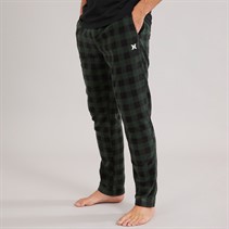 Hurley Mens Fleece Lounge Pants Green/Black