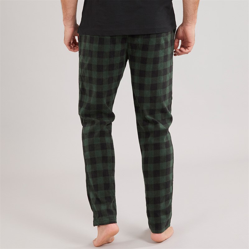 Hurley Mens Fleece Lounge Pants Green/Black