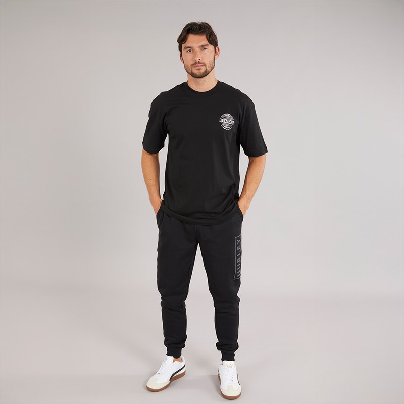 Hurley Mens Relaxed Fit Joggers Black