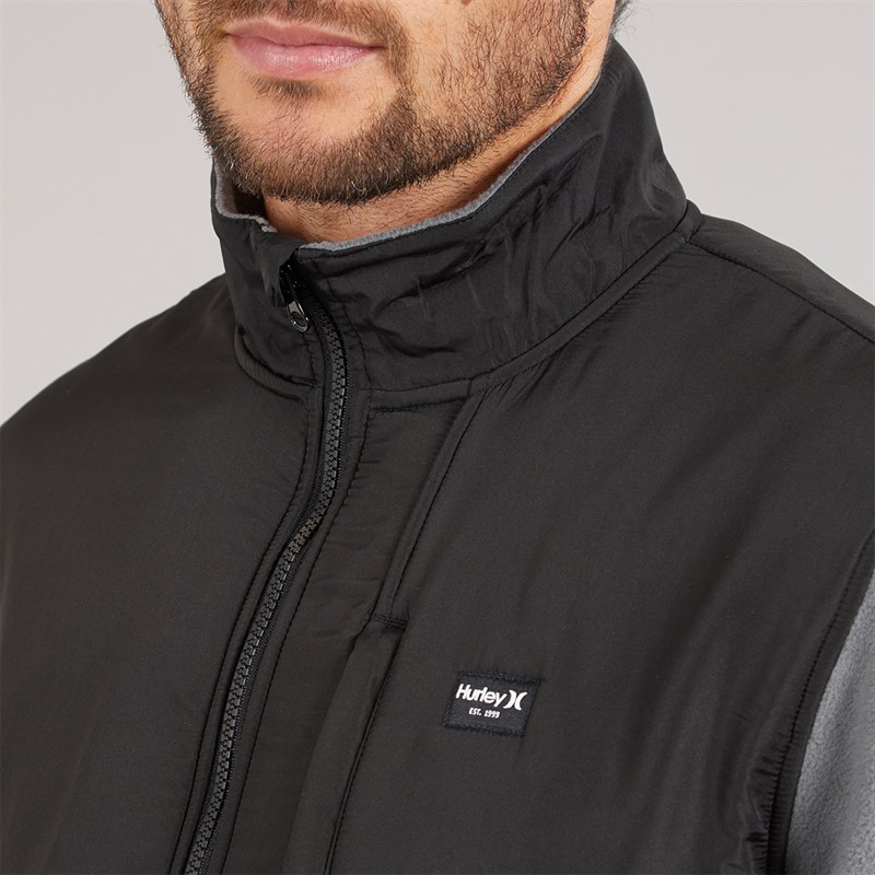 Hurley Mens Full Zip Jacket Grey/Black Grey/White