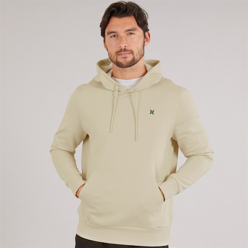 Hurley Mens Icon And Co Hoodie Ivory