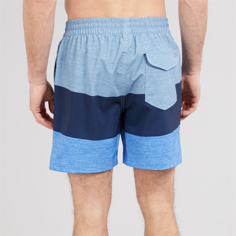 Hurley Shorts de bain volley-ball Homme à blocs de couleurs Baby Blue