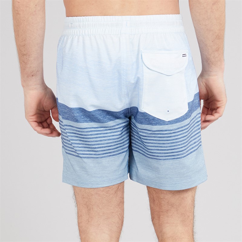 Hurley Mens Epic Ombre Volley Swim Shorts Blue/White