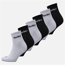 Hurley Herre 6-pak Crew Sokker Hvid/Sort