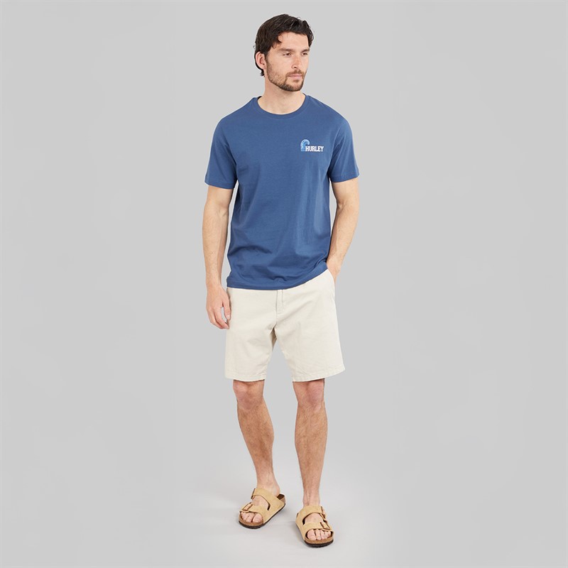 Hurley T-shirt graphique Homme vague de surf Industrial Blue