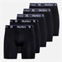 Hurley Mens Five Pack Boxer Briefs Black
