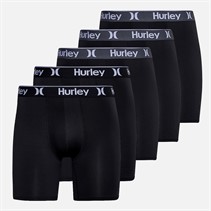 Hurley Mens Five Pack Boxer Briefs Black
