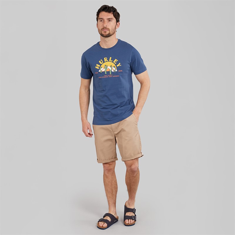 Hurley T-shirt graphique Homme Dessert Trippin Industrial Blue