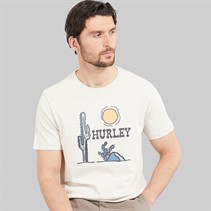 Hurley Herren Badlands Grafik T Shirt Ivory