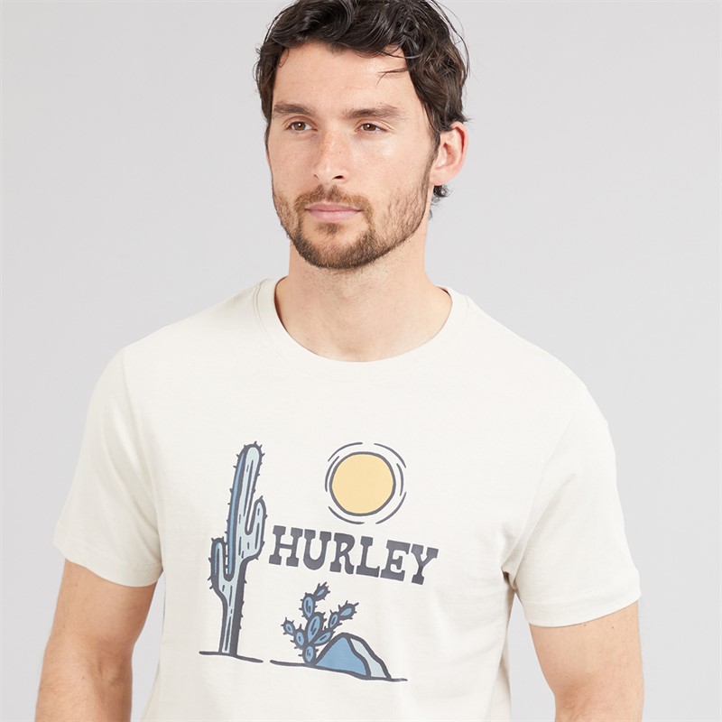 Hurley T-shirt graphique Badlands Homme Ivory