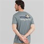 Hurley Mens California Beaches Pocket T-Shirt Grey/Blue