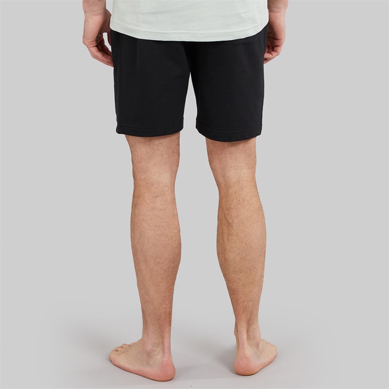 Hurley Mens Number One Logo Lounge Shorts Black
