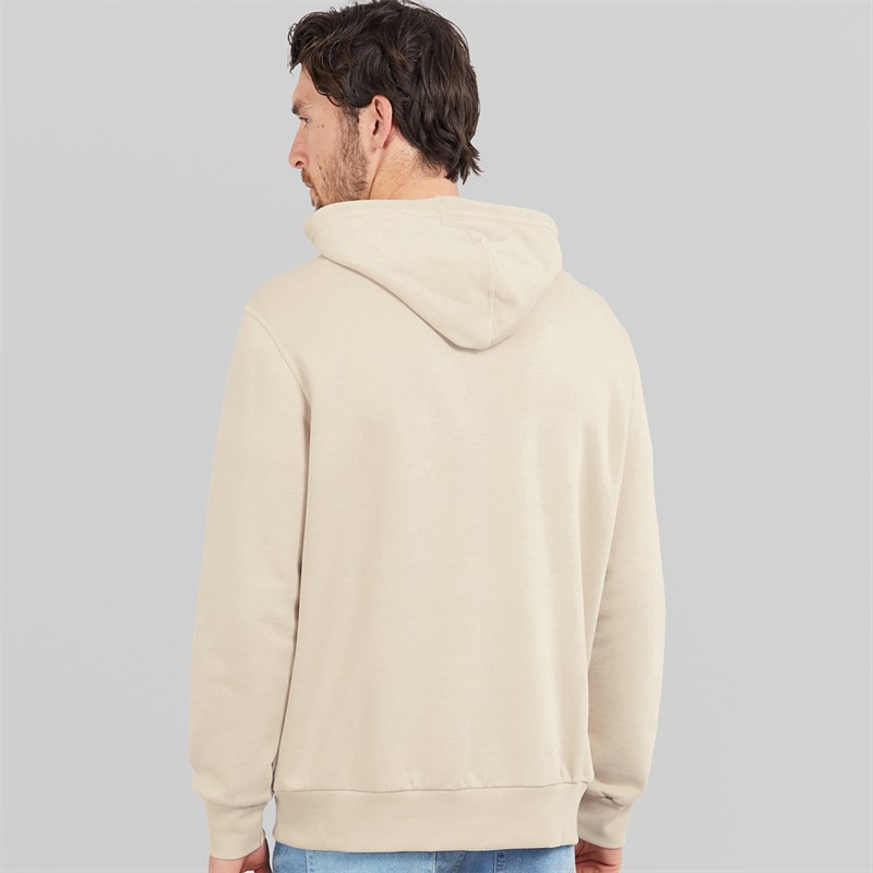 Hurley Mens Boxed Logo Fleece Hoodie Ivory