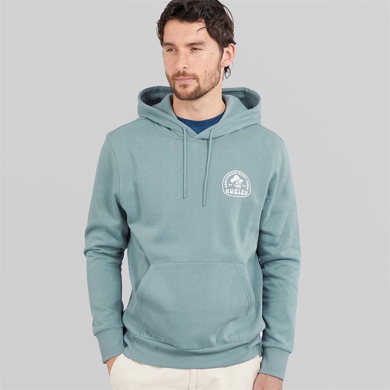 Hurley Homme Sweat à Capuche surf Sud-Ouest Gris/Bleu