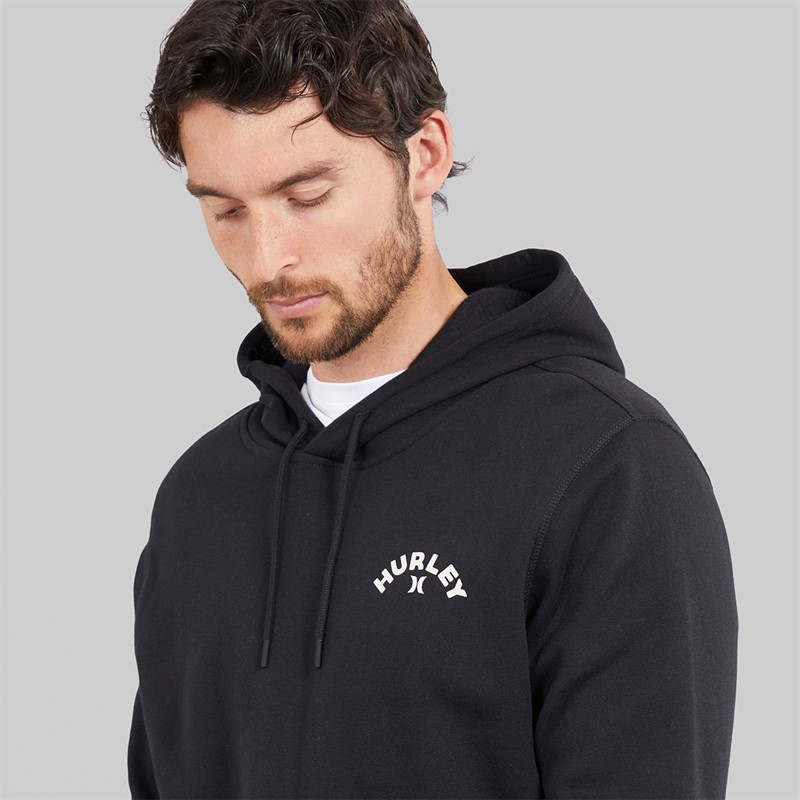 Hurley Sweat à Capuche Œil de flammes Homme Noir