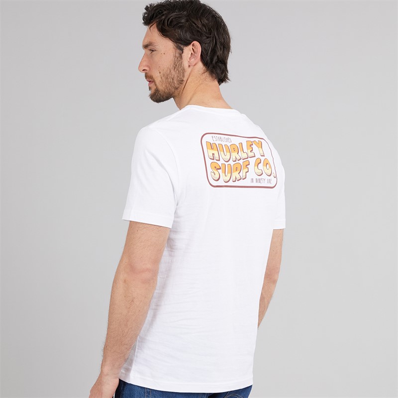 Hurley T-shirt graphique Wild Rider Homme White Traditional