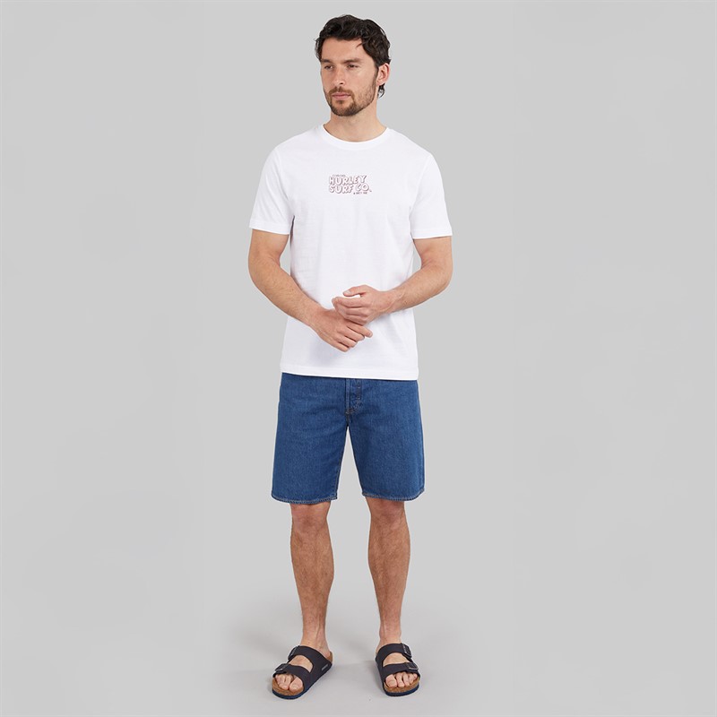 Hurley T-shirt graphique Wild Rider Homme White Traditional
