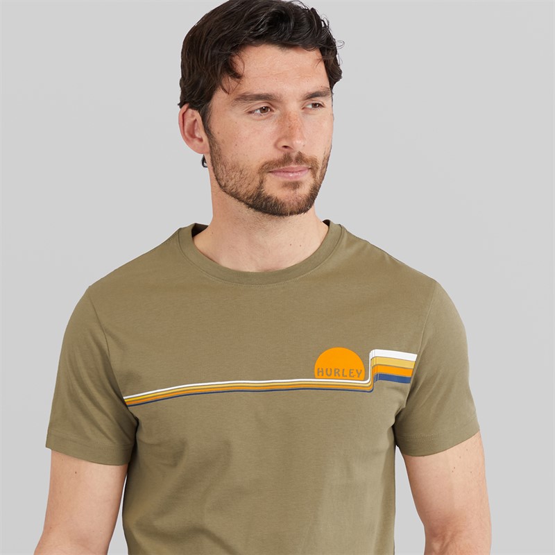 Hurley T-shirt graphique Econolines Homme Olive/Khaki