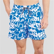 Hurley Herren Sunny Seaside Volley Badehosen Blau