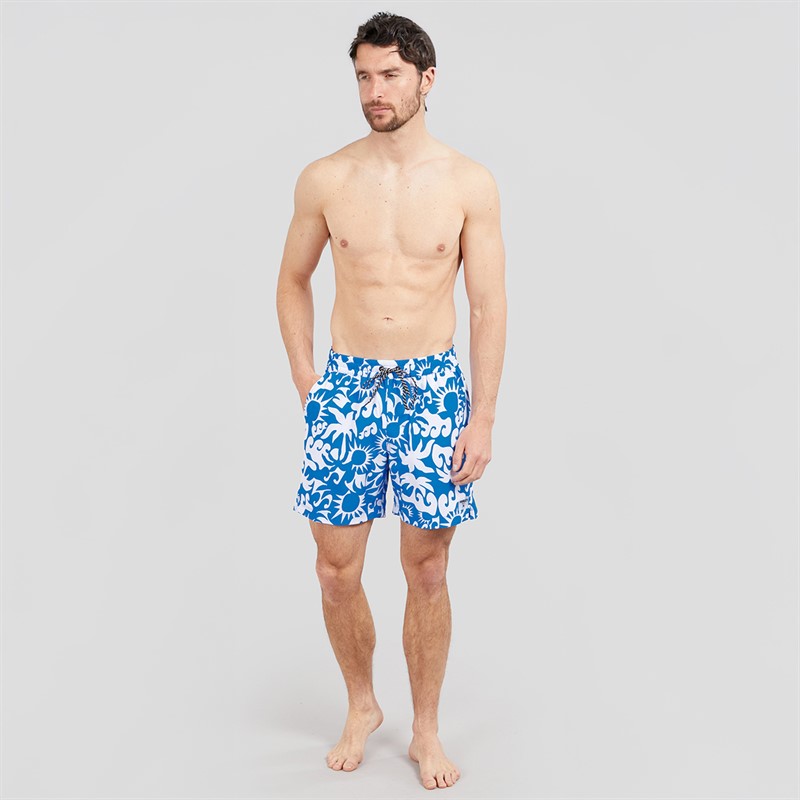 Hurley Shorts de bain volley Homme Sunny Seaside Bleu