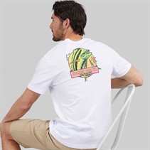 Hurley Herren Mahi Grafik T Shirt White Traditional