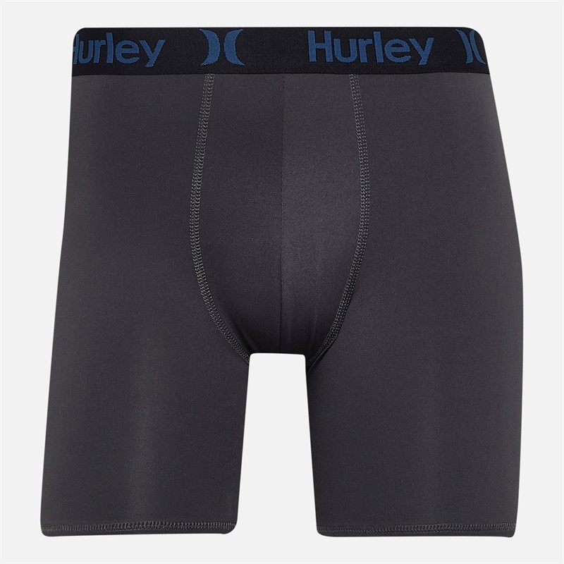 Hurley Mens Five Pack Boxer Briefs Green/Blue