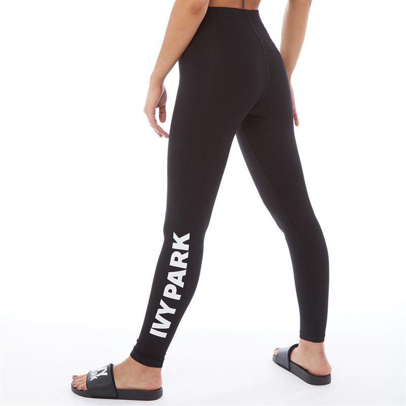 Buy Ivy Park Womens Logo Ankle Leggings Black