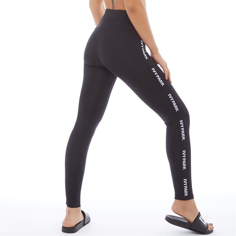 Buy Ivy Park Womens Mid Rise Logo Elastic Leggings Black