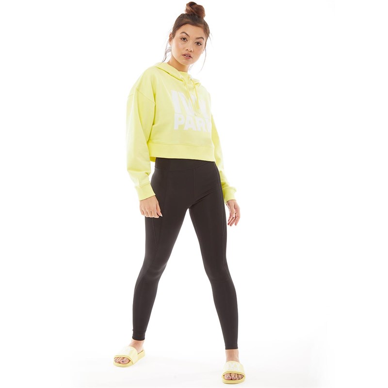 cropped yellow sweatshirt