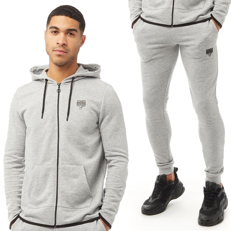 Buy Iconico Couture Mens Eagle Tracksuit Light Grey Melange