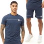 Iconico Couture Mens Eagle T-Shirt And Shorts Twinset Navy