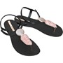 Ipanema Womens Elegant Crystal Sandals Rose/Black