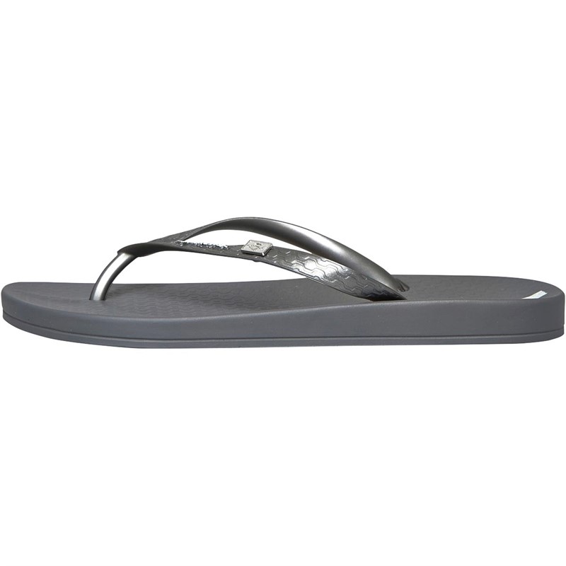 Ipanema Womens Anatomic Brazil Flip Flops Graphite