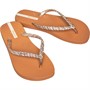 Ipanema Womens Exuberance Chrome Flip Flops Sunkiss Tan