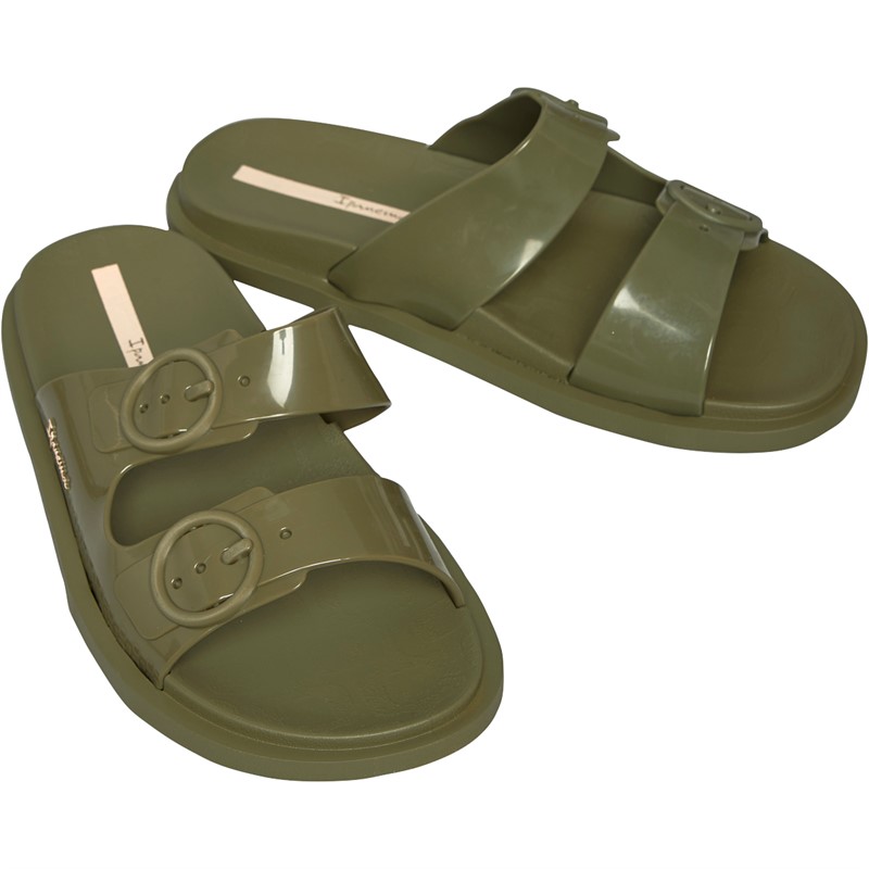 Ipanema Womens Follow Sliders Khaki