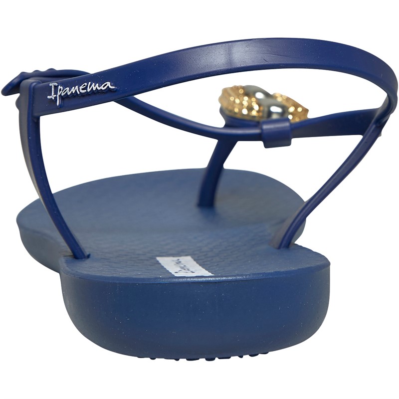 Ipanema Womens Sparkle Sandals Navy/Gold