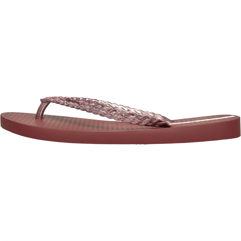 Ipanema Womens Exuberance Chrome Flip Flops Bronze