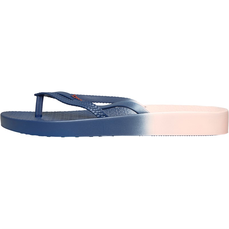 Ipanema Womens Bossa Soft Flip Flops Navy/Pink