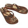 Ipanema Womens Anatomic Nature Art Flip Flops Brown