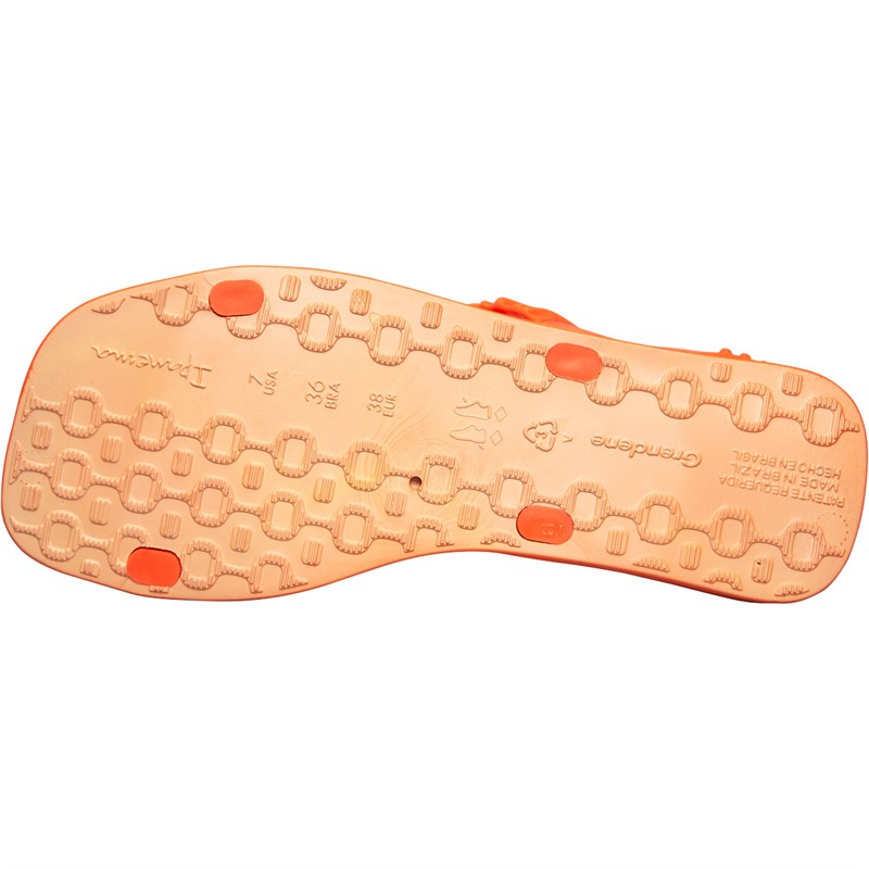 Ipanema Womens Go Fever Sandals Orange Fluro