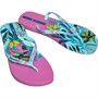 Ipanema Womens Flower Bomb Flip Flops Aqua