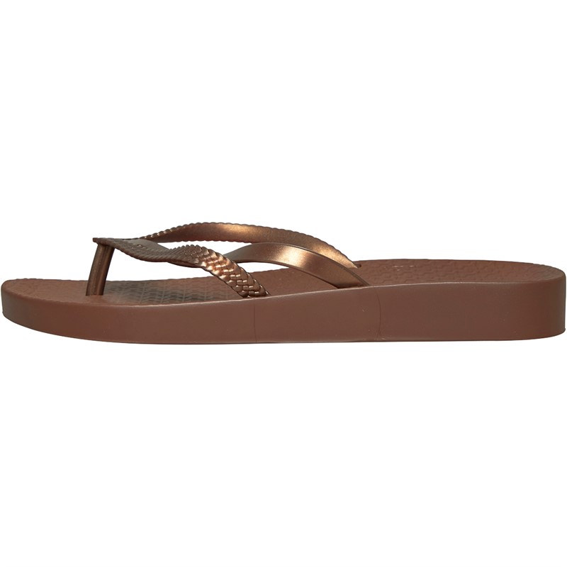 Ipanema Womens Bossa Soft Flip Flops Bronze