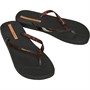 Ipanema Womens Connect Tortoise Shell Flip Flops Black