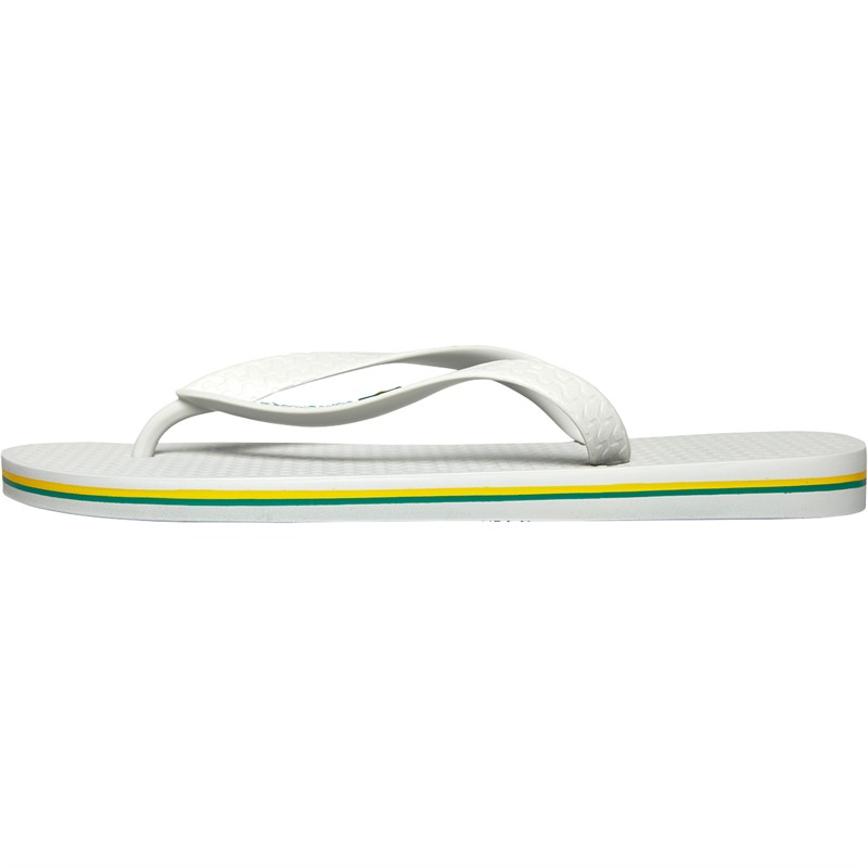 Ipanema Mens Classic Brazil Flip Flops Light Grey