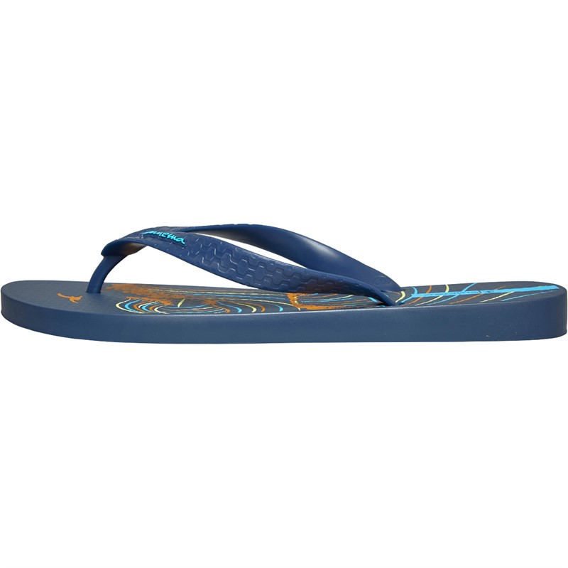 Ipanema Mens Summer Sea Flip Flops Navy