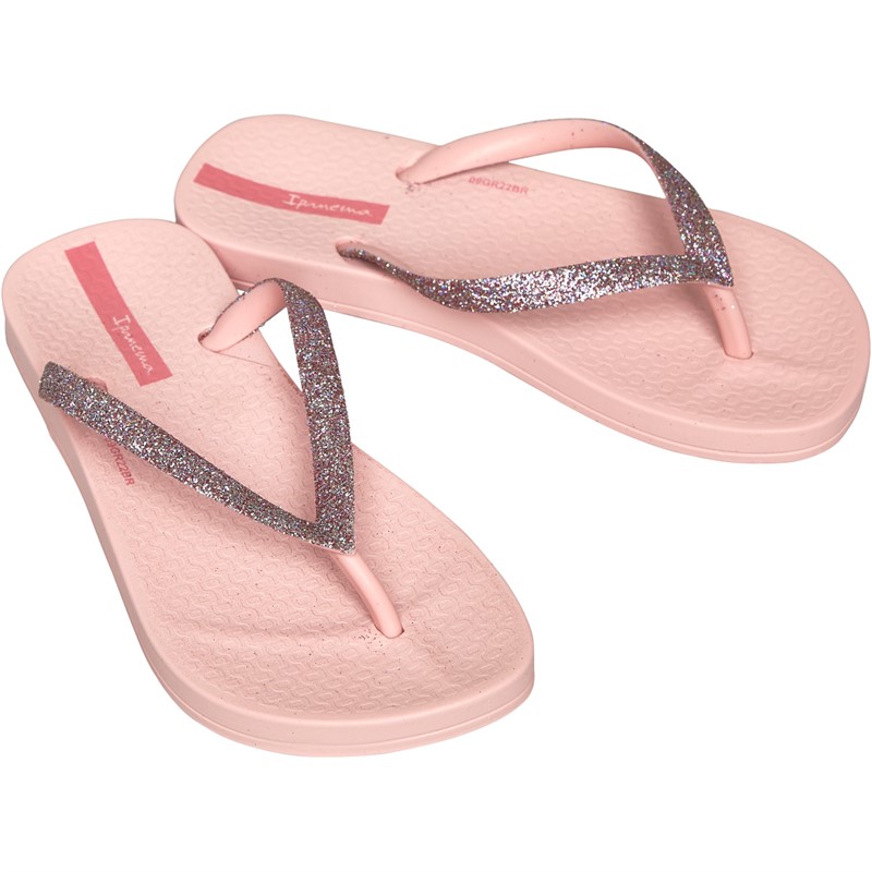 Ipanema Girls Anatomic Glitter Flip Flops Pink