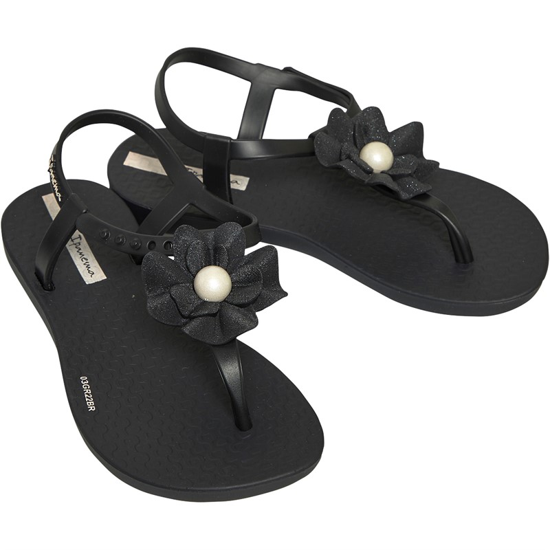 Ipanema Girls Flora Sandals Black